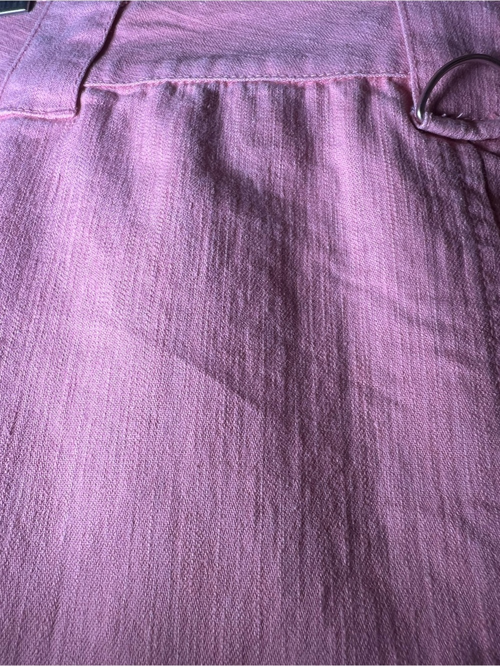 Halston Jeans pink denim skirt, vintage, NWOT - Picture 5 of 15